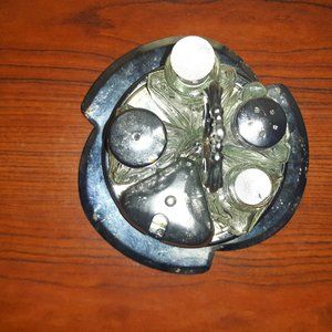 Vintage tabletop Condiment Caddy